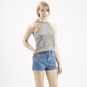 70’s Highneck Ribbed Sleeveless Tank